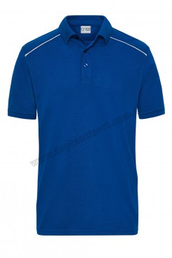 Polo Yaka Saks Mavi İş Tişörtü
