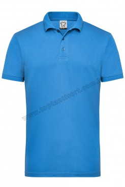 İş Tişörtü Polo Yaka Açık Mavi