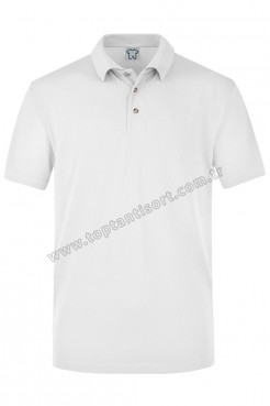 Polo Yaka Beyaz Promosyon T-Shirt