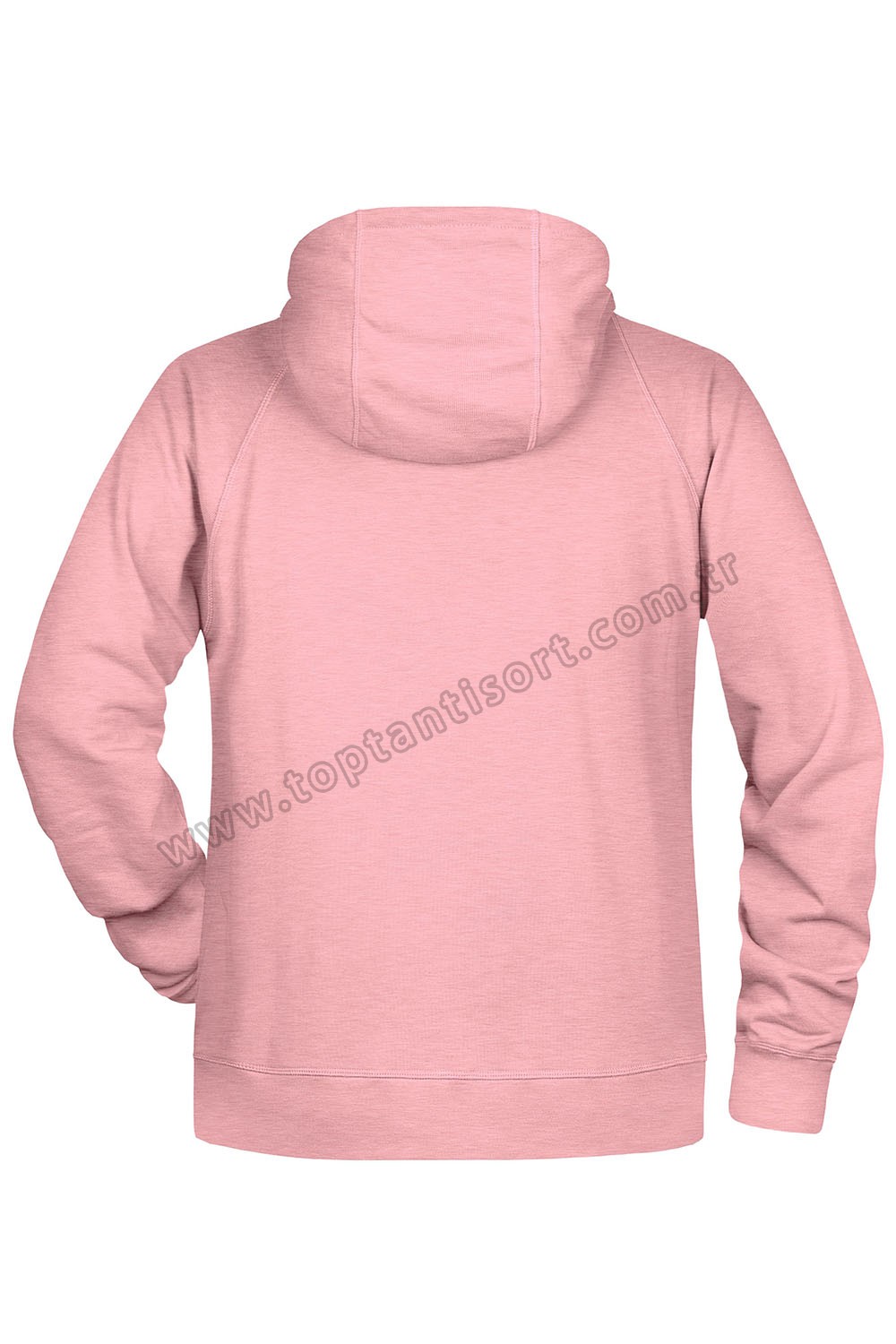 Kapüşonlu Pembe Sweatshirt