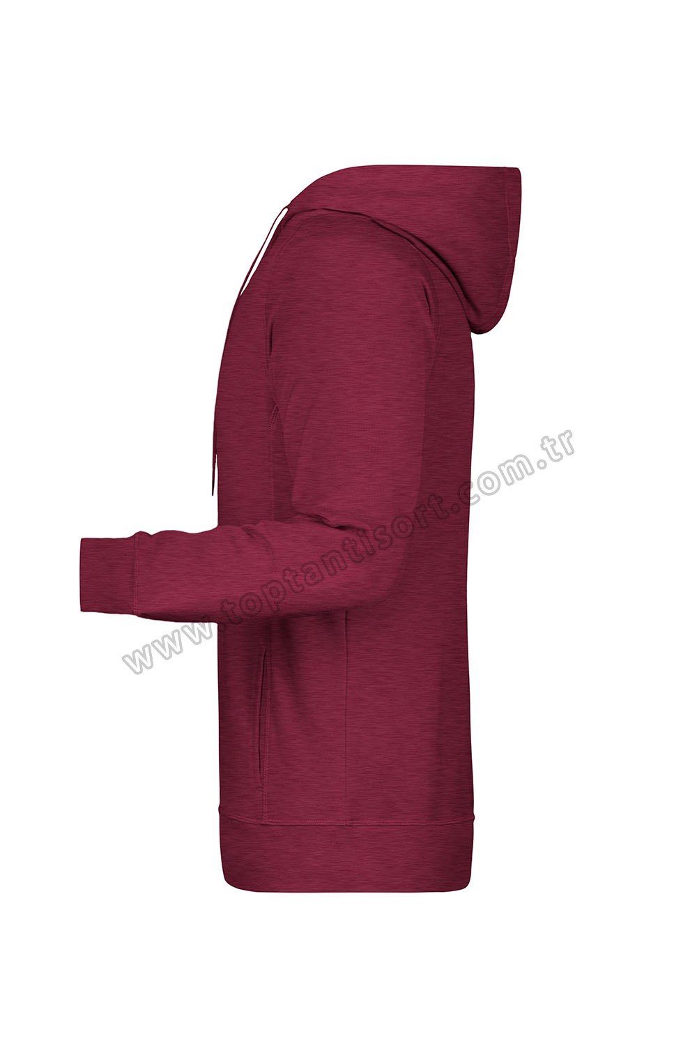 Bordo Sweatshirt Kapüşonlu