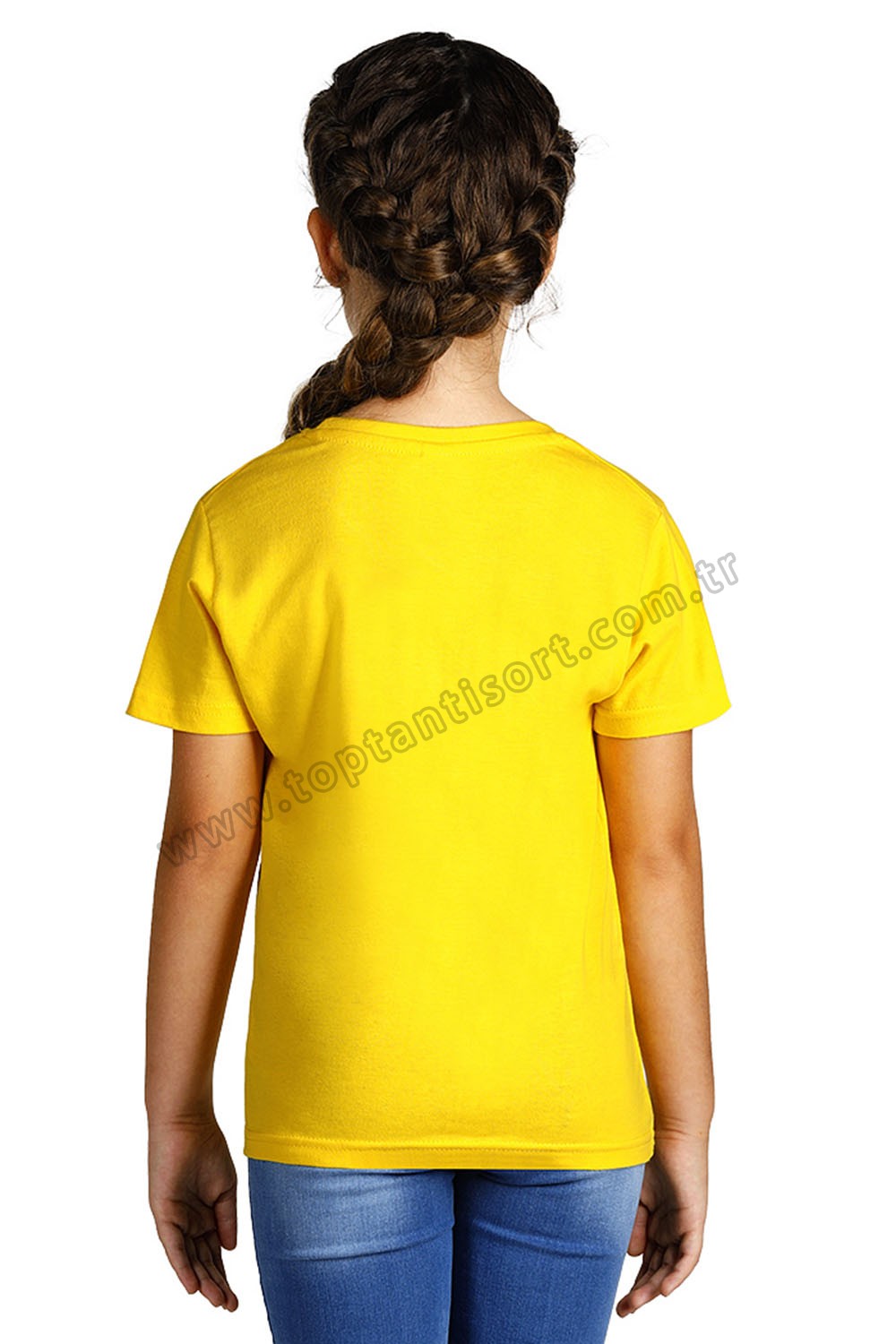 Sarı çocuk tişörtü